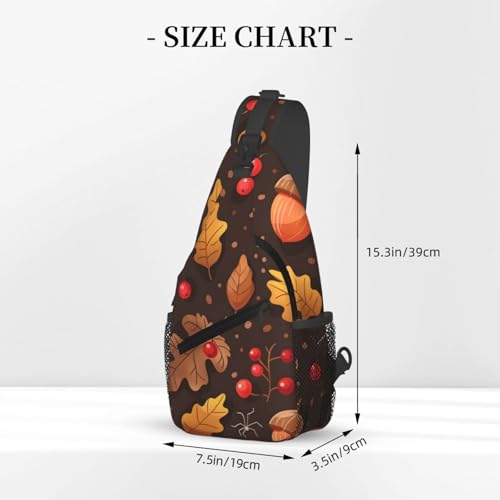 Bolso bandolera ligero para hombre y mujer con patrón Maple Leaf miniatura 3