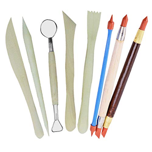 Wartoon 38Pack Sculpting Tools with Reusable Pouch for Polymer Clay Pottery Ceramic Art Craft - Thumbnail 2