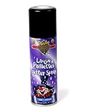 Spray para el pelo de color plata con glitter. Envase de 125ml.