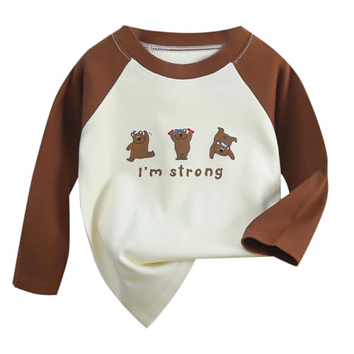 Kids Girls Long Sleeve T Shirts Fall Winter Tops Toddler Cute Graphic Soft Cotton Crewneck Raglan Sweaters for Teen