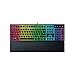 Razer Ornata V3, Clavier Gaming à Membrane mécanique avec revêtement UV (Repose-Poignet magnétique Soft-Touch 10 Zones d'éclairage Razer Chroma RVB), UK-Layout, Noir