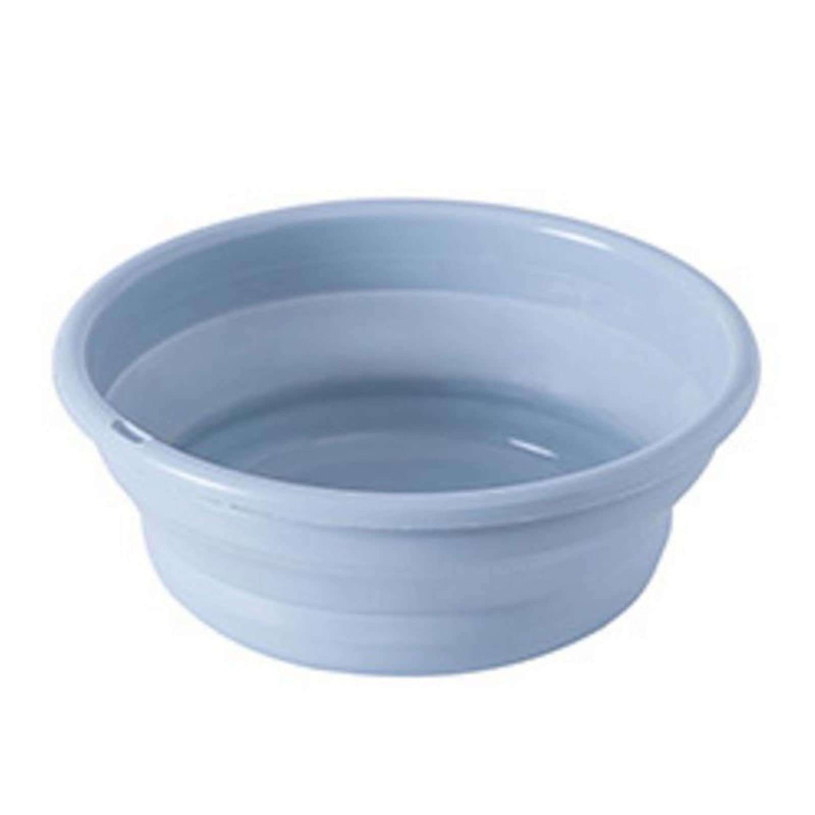 JINGYAN Collapsible washing up Bowls Portable Folding Bucket Collapsible Basin Tourism Outdoor Fishing Camping Car Wash Plastic Washbasin(Blue,M)