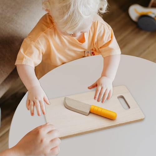 Set Cuchillo y Tabla Niños 2 Piezas Madera miniatura 3