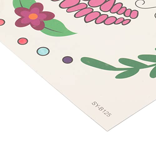 Conjunto De Adesivos De Rosto De Halloween, 5 Peças, Adesivos De Tatuagem De Rosto Temporários Criat