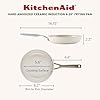 KitchenAid Hard Anodized Ceramic Induction Nonstick Cookware 2-Piece Frying Pans/Skillet Set, Dishwasher Safe, 8.25 Inch and 10 Inch Non Stick Fry Pans with Stainless Steel Handles - Porcelain White #2