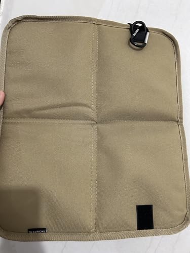 BELLRIOXS レジャーシート コンパクト アウトドア 座布団 ポータブルクッション フォールディングヒップマット キャンプマット 折りたたみクッション サウナマット 持ち運び 防水 耐熱 キャンプ スポーツ観戦 ビーチ お花見 公園 一人用（ベージュ）