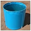 Blauw Regenton Inklapbaar, Robuust PVC Opslag Container Waterreservoir Cisterne, Met Spigotkit, Voor Tuin,Blauw,500L/80X100CM