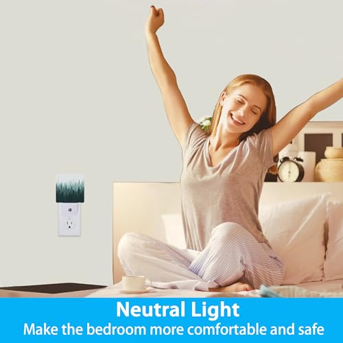 Image of Night Light,Misty Forest Landscape Night Lights Plug into Wall for Boys Girls, Led Lamp for Stairway /Hallway /Bedroom 0.5W Nightlight Sleep Friendly
