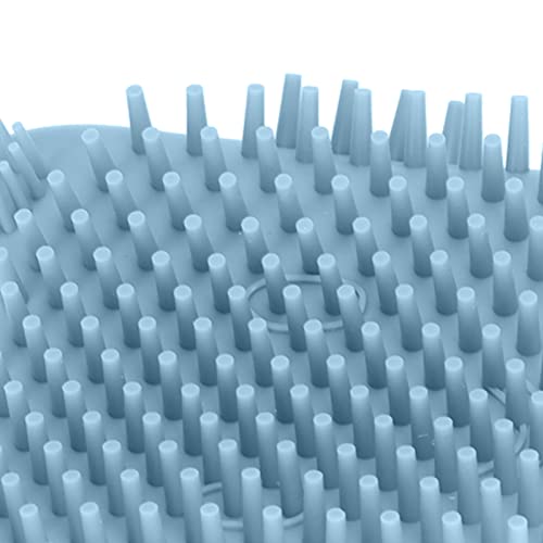 Zerodis Pente de massagem de canto de gatos, silicone macio, canto de gato, auto-escovador, massagem