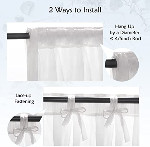 BWKJMY 10x10FT White Backdrop Curtain for Parties Wedding White Photo Backdrop Curtains Drapes Fabric for Baby Shower Party Photoshoot Background Decorations - Image 4