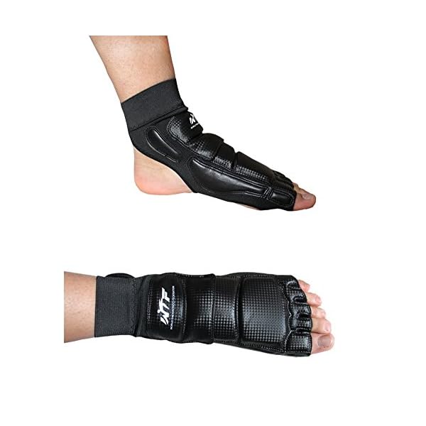 Kagogo-Taekwondo-Training-Boxing-Foot-Protector-Gear-Martial-Arts-Fight-Boxing-Punch-Bag-Sparring-MMA-UFC-Thi-for-Men-Women-Kids-Children Kagogo Taekwondo Training Boxing Foot Protector Gear Martial Arts Fight Boxing Punch Bag Sparring MMA UFC Thi for Men Women Kids Children (Black, X-Small)