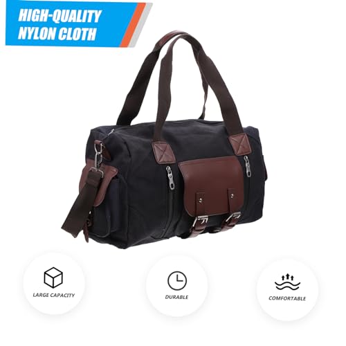 NOLITOY Large Capacity Canvas Travel Duffel Bag Practical Crossbody Luggage Tote for Long-Distance Trips for Storing Clothes and Accessories4