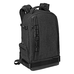 PEDEA DSLR-cameratas fashion fototas voor spiegelreflexcamera’s met waterdichte regenbescherming, draagriem en accessoirevakken