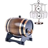 El barril de roble está hecho de madera maciza, recomendamos el uso de un tanque de papel de aluminio, los beneficios de un buen sellado, no tóxico para el medio ambiente, guardan el vino por más tiempo que sin revestimiento.