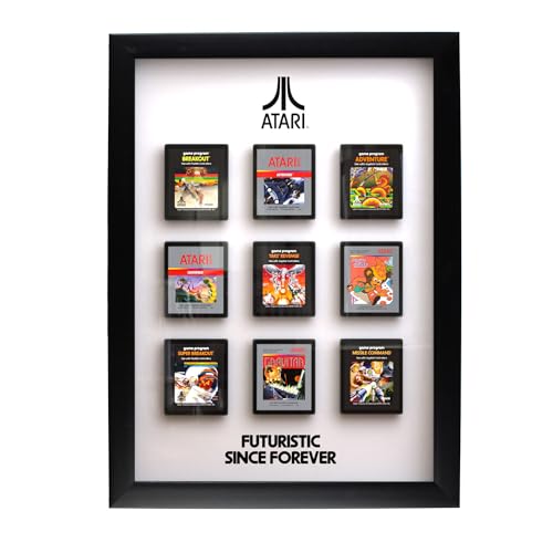 Ein stylischer 3D-Rahmen für Atari Videospielkassetten