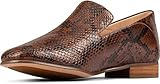 Clarks Pure Viola Dark Tan Snake 8 B (M)