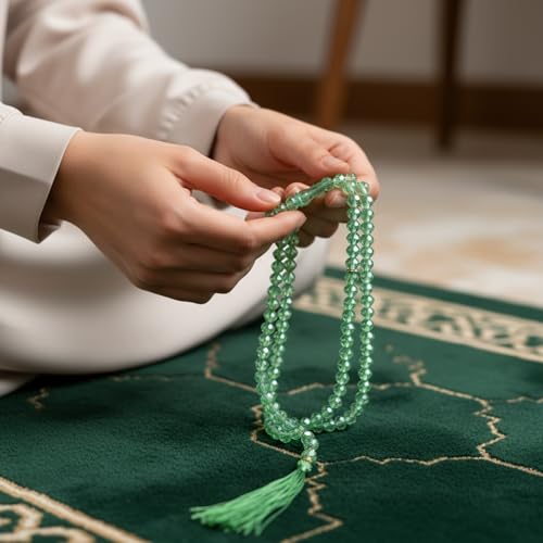 Image of Crystal Tasbeeh /Prayer Beads Manual Counter for Muslim