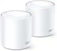 Roteador Gigabit Wi-Fi 6 Mesh TP-Link DECO X20 (2 unid.) Dual Band 2,4/5 GHZ AX1800, OFDMA e Mu-Mimo, Beamforming, WPA3,TP-Link HomeCare, Controle dos Pais, Antivírus, QoS, Branco