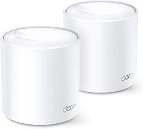 Roteador Gigabit Wi-Fi 6 Mesh TP-Link DECO X20 (2 unid.) Dual Band 2,4/5 GHZ AX1800, OFDMA e Mu-Mimo, Beamforming, WPA3,TP-Link HomeCare, Controle dos Pais, Antivírus, QoS, Branco