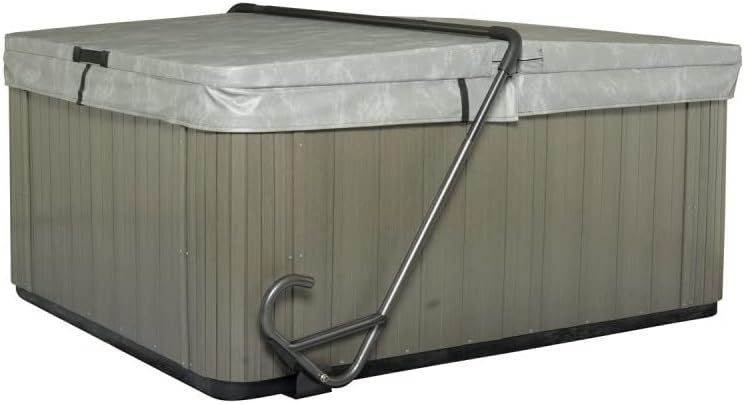 Outdoor Solution Inc Lazy Lifter Heavy-Duty Hot Tub Cover Lifter, Lift for 6'-8' Hot Tubs, Hot Tub Lid Lifter, Stable Spa Cover Lifter with Extra Large Footplate, Easy Lift Design