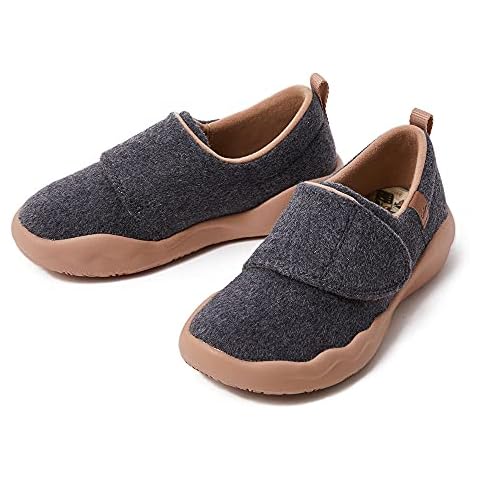 UIN Toledo II Mocasines Ligeros de Lana Gris Oscuro para niñas Zapatos sin Cordones para niños Zapatos Casuales para Caminar Zapatos de Viaje Zapatos de navegación Unisex (31) Cover