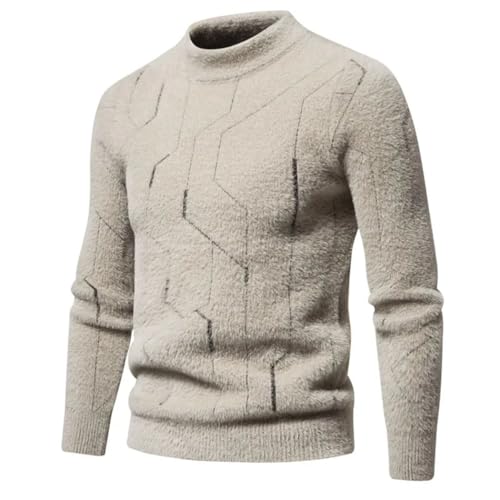 Men Imitation Mink Pullover Sweater Knitted Casual Top Soft Warm Outfit for Winter4