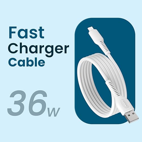 Image of UTRAX 1M Micro USB Cable 36W Fast Charging & Data Sync | Durable USB Charger Cable | Black | Compatible with Android, Power Banks, Bluetooth Devices & More