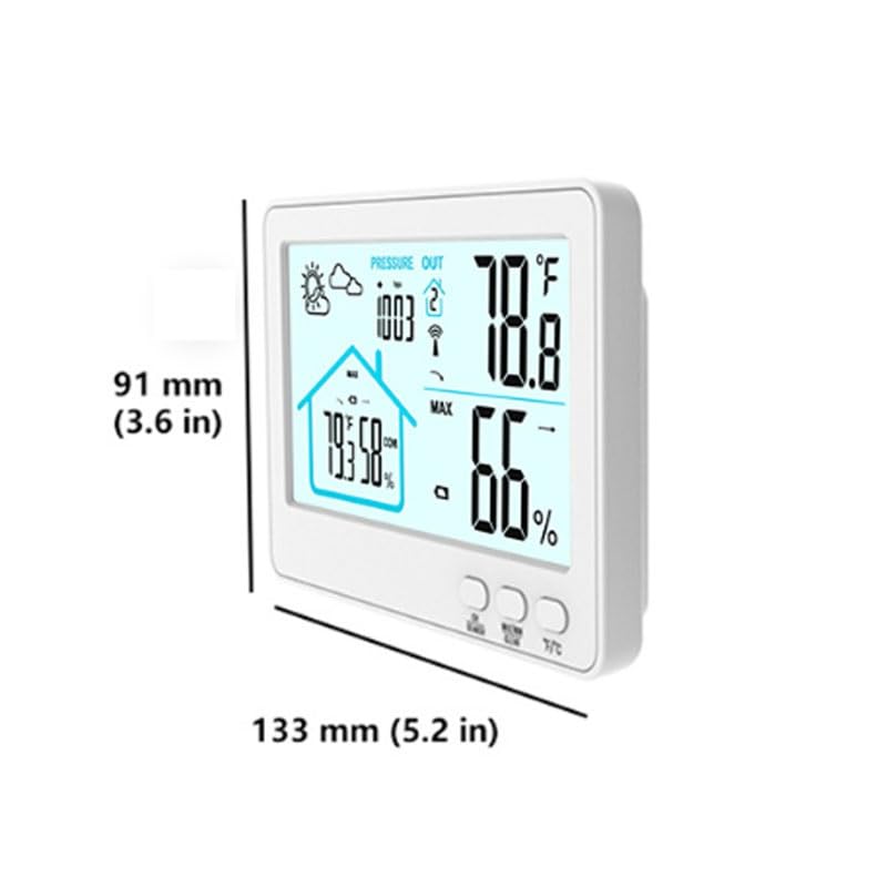 Home Wireless Thermometer Indoor Outdoor Temperature Humidity Meter