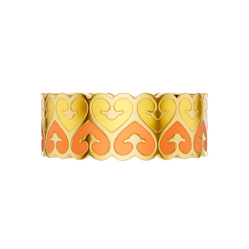 Image of KISNA 9KT / 14KT / 18KT Eternal Heart Yellow Gold Band For Women | S14