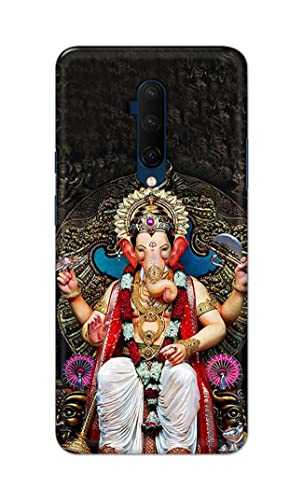 Image of PRINTFIDAA Lord Ganesh Bappa Moriya Printed Designer Hard Back Case Cover for OnePlus 7T Pro /OnePlus 7 Pro -(SF) MVN1010