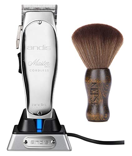 Andis Professional Master Cordless Lithium-Ion Clipper (12470) - Bundled with KEPSE Neck Duster
