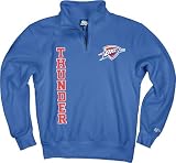 Blue 84 Oklahoma City Thunder NBA Officially Licensed Quarter Zip Sweatshirt Slam Dunk Team Color, Large