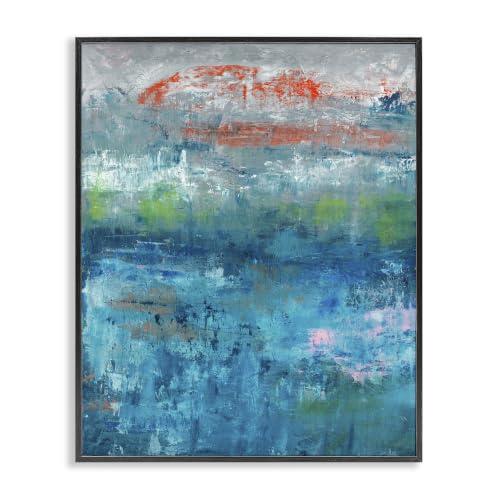 Detailed Paint Stroke Nautical, 16 x 20 Inch Framed Giclée Print