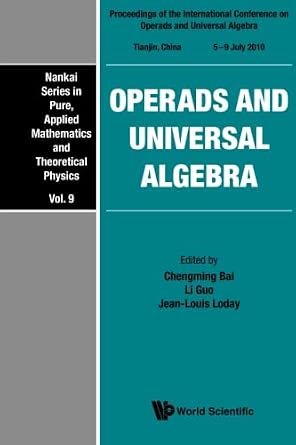 Operads And Universal Algebra - Proceedings Of The International Conference-Wow! eBook
