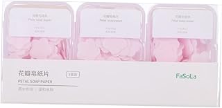 Beavorty 3 Caixas De Sabonete De Viagem Sabonete Rosa Sabonete Portátil Folhas De Papel Sabonete Descartável Folhas De Sabonete Para Viagem Confete Sabonete Para Lavar As Mãos Sabonete Em