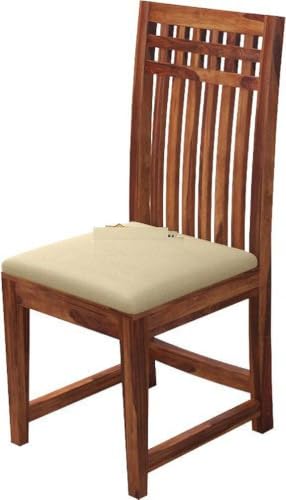 Image of Solid Sheesham Wood Dining Table Set with Chairs | Brown Modern Decorative Dining Set for Home /Office /Dining Room /Hotels | Honey Finish, 4 Seater