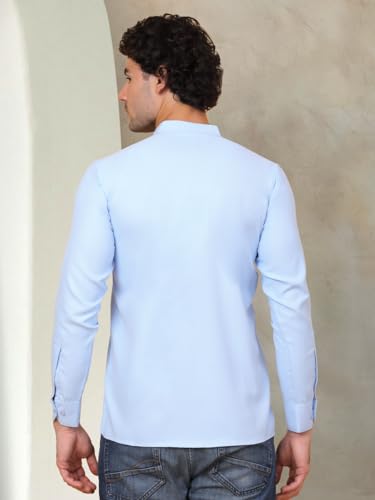 Image of Jompers Men's Cotton Regular Fit Solid Short Kurta