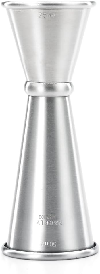 Barfly Japanese Style Jigger, 25 ml x 50 ml, Stainless