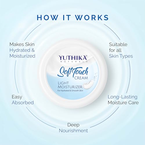 Image of Yuthika Almond Body Lotion 300ml with Moisturizer Cream 100ml, Nourishing Body Lotion and Winter Cream for Face, Hand, Body, Dry Skin, Instant Hydration, Non Greasy Formula