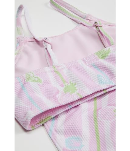 Roxy Girls' Pineapple Line Crop Top Set Swimsuit2