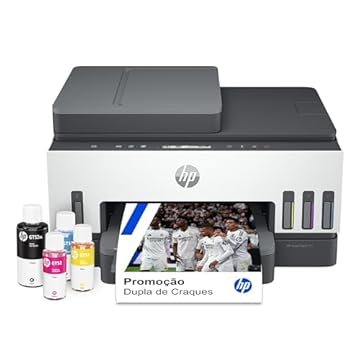 Impressora Multifuncional HP Smart Tank 754 Tanque de Tinta Colorida Wi-Fi Scanner Duplex, Bluetooth. Funções: Imprimir, Copiar, Digitalizar. Cor: Branco (2H0A6A#AK4)