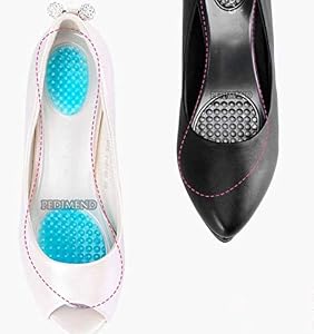 Pedimend Pedimend Gel Arch Support Massage Insoles (4pair) | Relieve Plantar Fasciitis / Flat Feet / Painful Arches & Tibial Nervous Syndrome | for use in high heels / sandals & fashion shoes | Foot Care