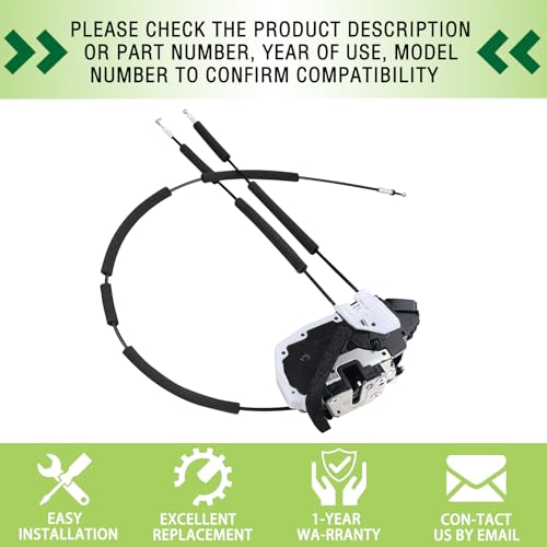 Image of Door Lock Latch Actuator Assembly Rear Left Side Compatible with 2008-2013 Infiniti FX35 FX37 FX50 2014-2017 QX70 Replaces 82501-1CA0A 825011CA0A
