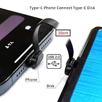 xiwai Kurzes USB 2.0-Datenkabel, 7,87 Zoll, ultradünn, flach, USB-C Typ C auf USB-C, abgewinkelter Stromanschluss, 65 W, Schnellladung für Laptop, Tablet, Telefon, 20 cm – Ansicht 5