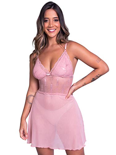 Kit 5 Camisolas Vekyo Feminina Renda sem Bojo Joana (G)