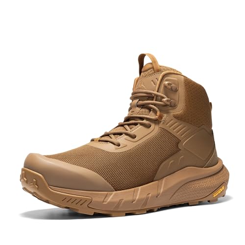 NORTIV 8 Men's Waterproof Military Tactical Work Boots Leather Motorcycle