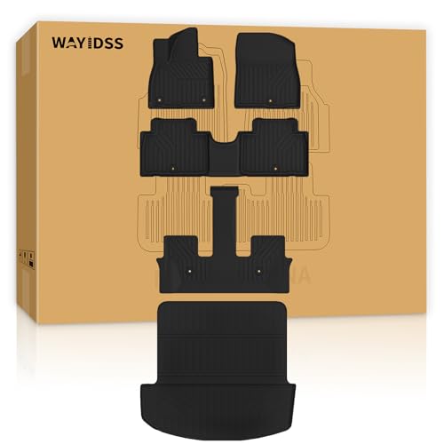 2026 Hyundai Palisade�A�N�Z�T���[�p�t���A�}�b�g(7&8�V�[�g�Ƀt�B�b�g)(�n�C�u���b�h�ł͂���܂���)�A�J�[�S�}�b�g�J�X�^��TPE�S�V��ی�t���J�o���b�W�g�����N���C�i�[&�t���A���C�i�[�p���Z�[�h�J�[�}�b�g�A�N�Z�T���[-�u���b�N