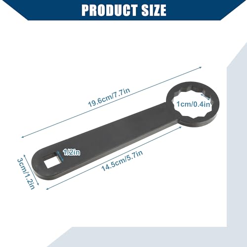 Image of Rear Axle 36mm Wrench Tool Rear Wheel Axle Torque Wrench for Harley Touring Motorcycle /Rear Axle Nut Torque Adapter to Adjust Belt Tension /Durable / 1pcs Black