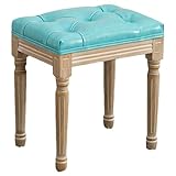 [Style polyvalent]Avec son bois brossé, son revêtement en cuir, ses détails capitonnés, ses sculptures complexes et ses tons élégants et discrets, ce banc d'inspiration vintage allie à la perfection l'esthétique moderne et rustique. Le coussin matelassé et les pieds en bois sculpté respirent la sophistication, tandis que sa palette de couleurs douces et son élégance discrète s'harmonisent avec la plupart des décors intérieurs, rehaussant les intérieurs contemporains. Ses motifs texturés distinctifs le mettent encore plus en valeur et en font un point focal visuel.