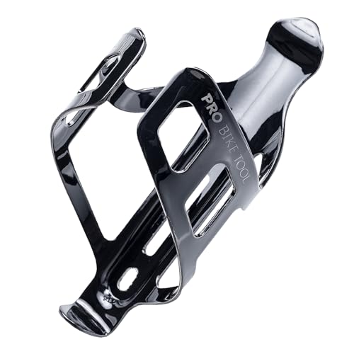 Bike Water Bottle Holder, Black or White Gloss, Secure Retention System, No Lost Bottles, Lightweight and Strong Bicycle Bottle Cage, Quick and Easy to Mount, Great for Road and Mountain Bikes